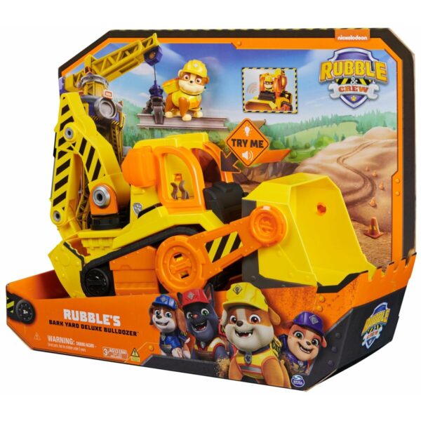 Backhoe Excavator Truck The Paw Patrol Deluxe Rubble - Image 2