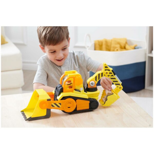 Backhoe Excavator Truck The Paw Patrol Deluxe Rubble - Image 3