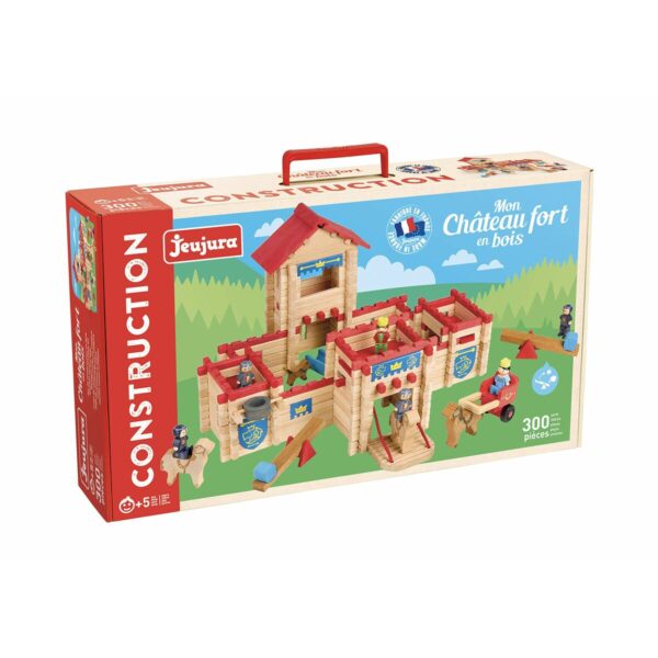 Action Figures Jeujura The Wooden Castle Fort  300 Pieces Playset - Image 2