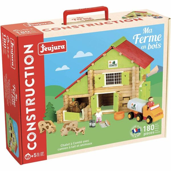 Playset Jeujura My Wooden Farm 180 Pieces - Image 3