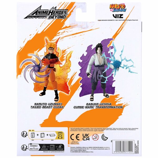 Action Figure Naruto Shippuden Bandai Anime Heroes Beyond: Sasuke Uchiha 17 cm - Image 8