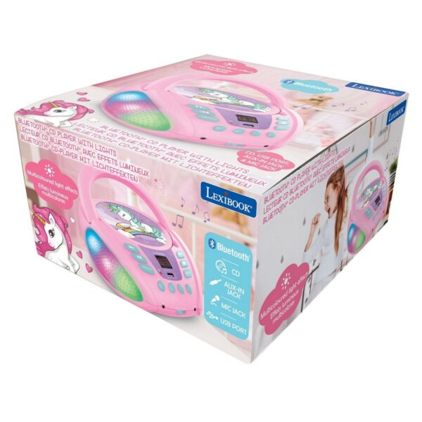 CD/MP3 Player Lexibook Children's Pink Bluetooth Unicorn - Image 4