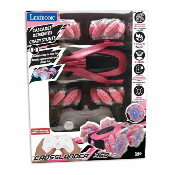 Remote-Controlled Car Lexibook Crosslander 360 Pink/Black - Image 5