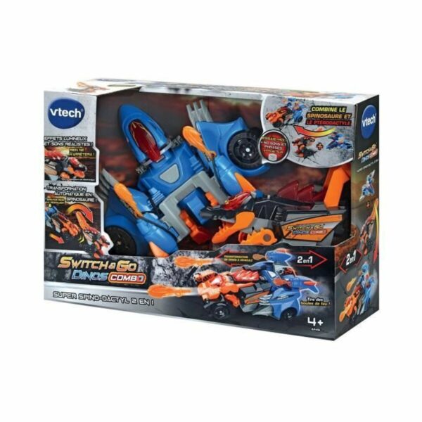 Transformable Super Robot Vtech Switch & Go Dinos Combo: SUPER SPINO-DACTYL 2 IN 1 Dinosaur - Image 5