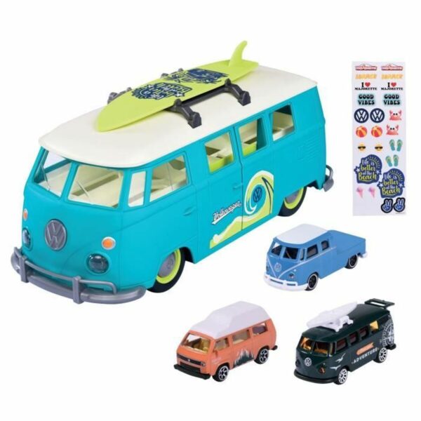 Vehicle Playset Majorette Volkswagen T1 Carry Case Blue - Image 2
