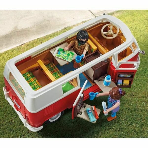 Vehicle Playset Playmobil 70176 Volkswagen T1 Bus Red - Image 6