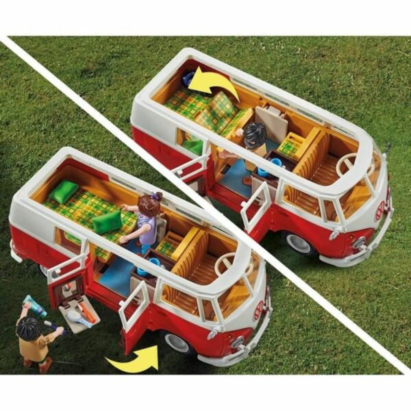 Vehicle Playset Playmobil 70176 Volkswagen T1 Bus Red - Image 4