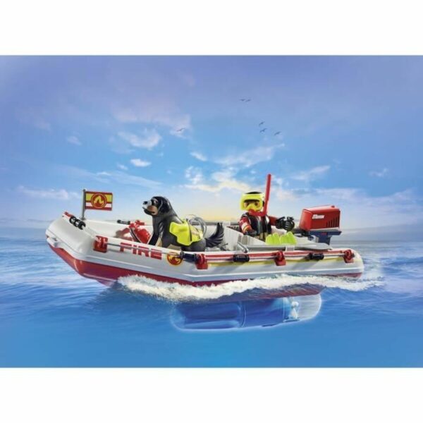 Playset Playmobil Action Heroes - Fireboat and Water Scooter 71464 52 Pieces - Image 4