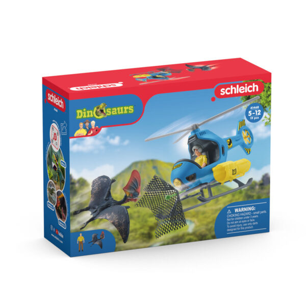 Helicopter Schleich Dinosaurs + 5 Years 19 Pieces - Image 2