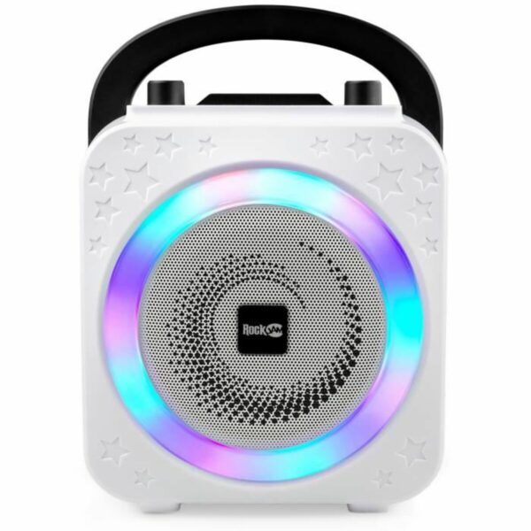 Bluetooth Speaker with Karaoke Microphone RockJam Disco Light RJPS150-BK - Image 2