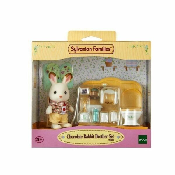 Action Figure Sylvanian Families Chocolate Rabbit and Toilet Set - Image 3