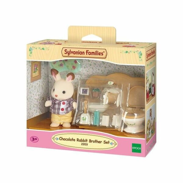 Action Figure Sylvanian Families Chocolate Rabbit and Toilet Set - Image 4
