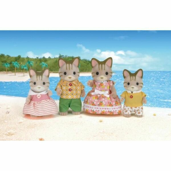 Action Figures Sylvanian Families Striped Cat Family - Image 3
