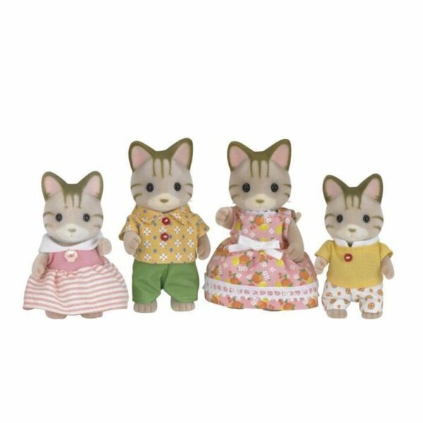Action Figures Sylvanian Families Striped Cat Family - Image 2