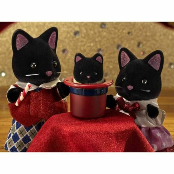 Action Figure Sylvanian Families 5530 SYLVANIAN FAMILIES The Magician Cat Family For Children - Image 3