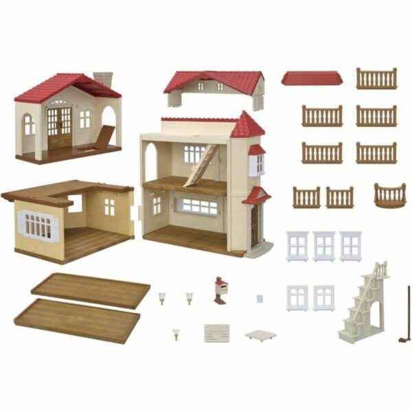 Playset Sylvanian Families Red Roof Country Home Doll's House Rabbit - Image 2
