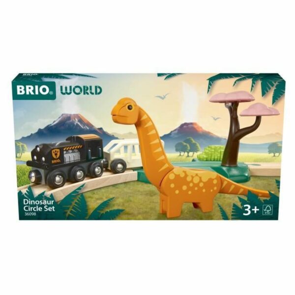 Train with Circuit Brio Dinosaur circle set - Image 2