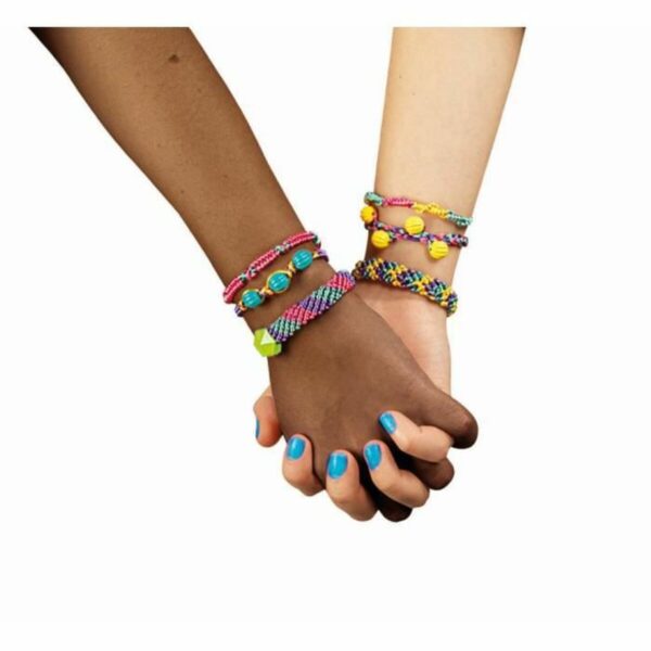 Bracelet Making Kit Clementoni Friendship bracelet creation box Plastic - Image 3