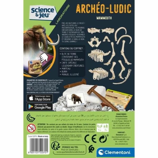 Science Game Clementoni Archéo Ludic Mammoth Fluorescent - Image 6