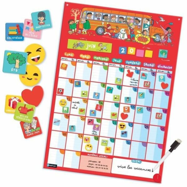 Board game Nathan My Perpetual Magnetic Calendar (FR) - Image 3