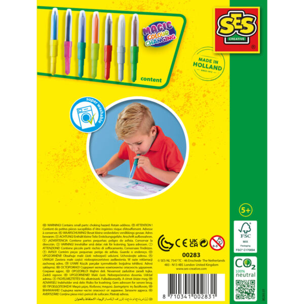 Set of Felt Tip Pens SES Creative Blow Airbrush Pens - Image 2