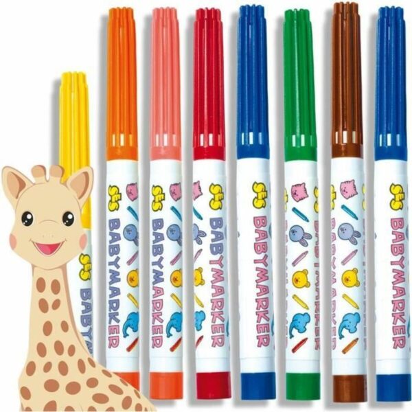 Set of Felt Tip Pens babies SES Creative SOPHIE LA GIRAFE Multicolour - Image 3