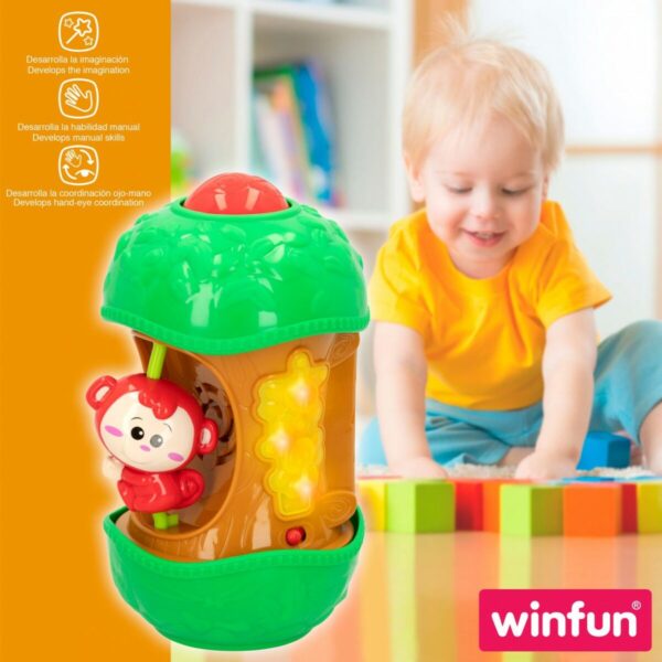 Interactive Toy for Babies Winfun Monkey 11,5 x 20,5 x 11,5 cm (6 Units) - Image 4