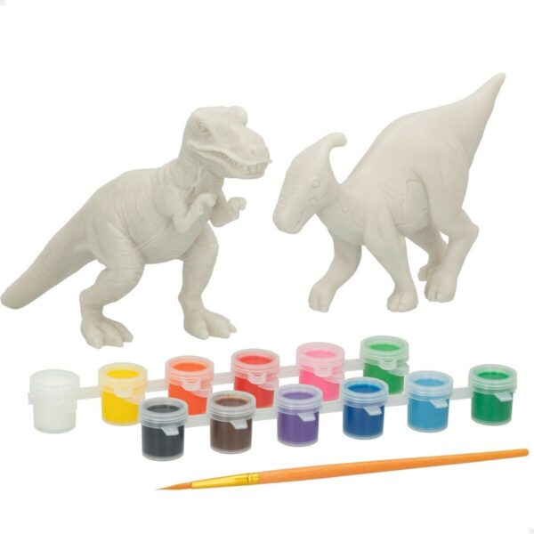 Set of 2 Dinosaurs PlayGo 15 Pieces 6 Units 14,5 x 9,5 x 5 cm Dinosaurs For painting - Image 2