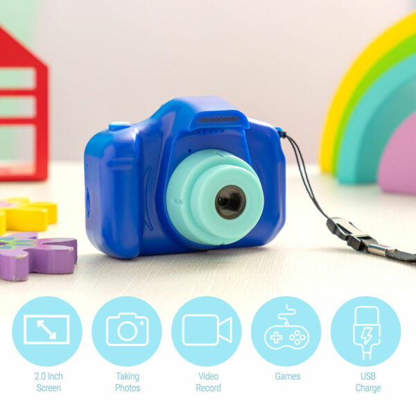 Rechargeable Kids' Digital Camera with Games Kiddak InnovaGoods - Image 2