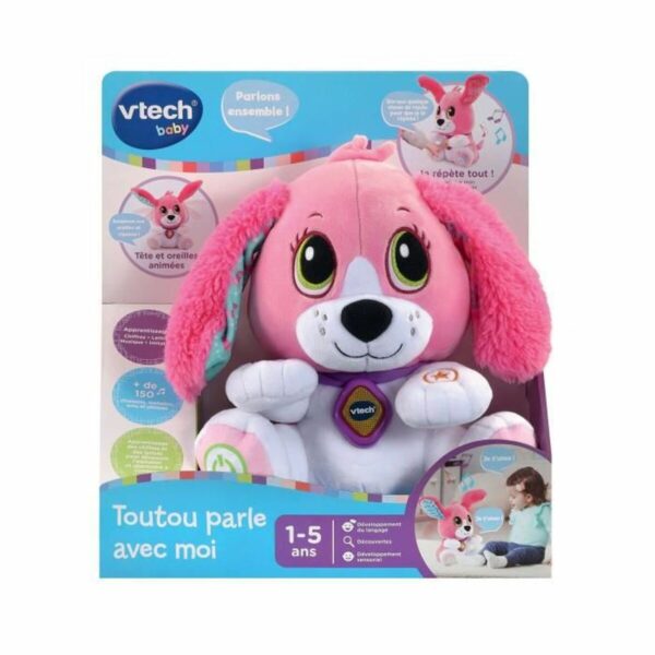Soft toy with sounds Vtech Baby Doggie Talk to me (FR) Dog - Image 5