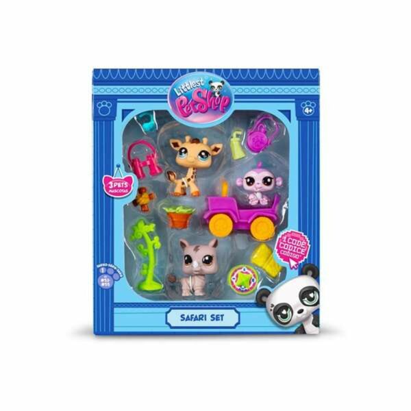 Playset Bandai Littlest Pet Shop SAFARI 8 Pieces - Image 3