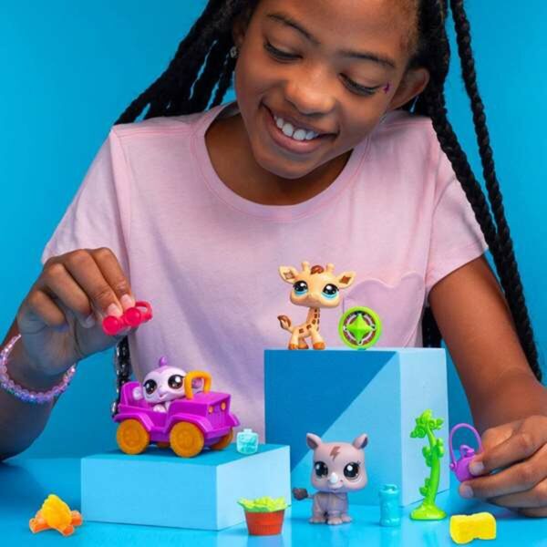 Playset Bandai Littlest Pet Shop SAFARI 8 Pieces - Image 5
