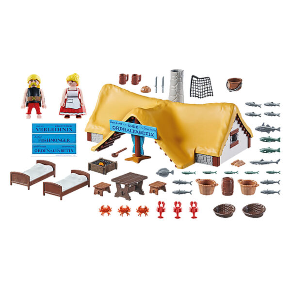 Playset Playmobil Astérix: Ordralfabetix Hut 71266 73 Pieces - Image 6