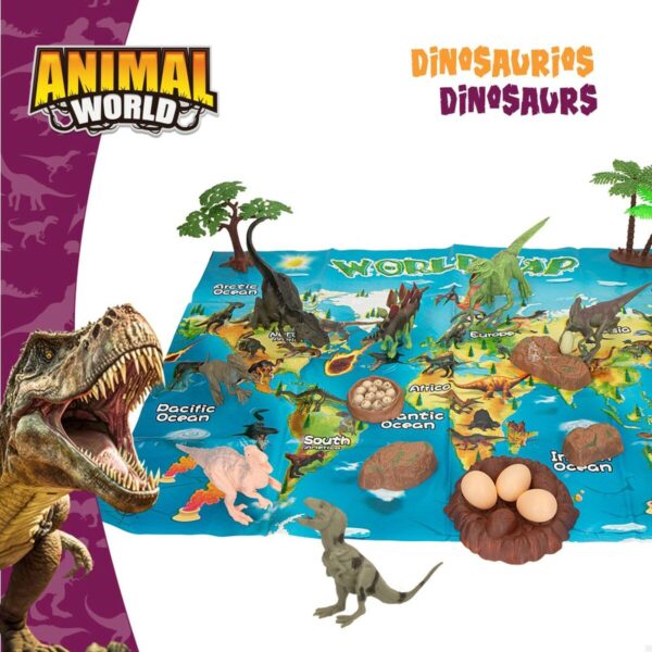 Playset Colorbaby 19 Pieces 6 Units 17 x 9 x 6 cm Dinosaurs - Image 3
