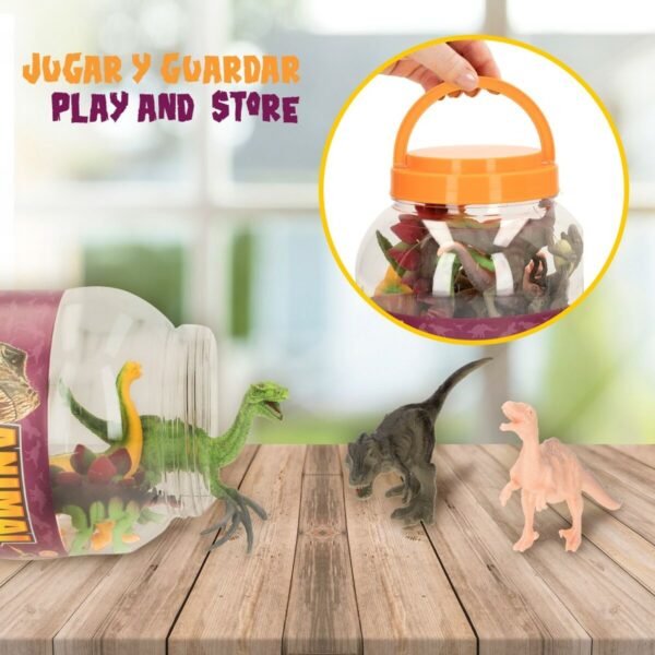 Playset Colorbaby 19 Pieces 6 Units 17 x 9 x 6 cm Dinosaurs - Image 6