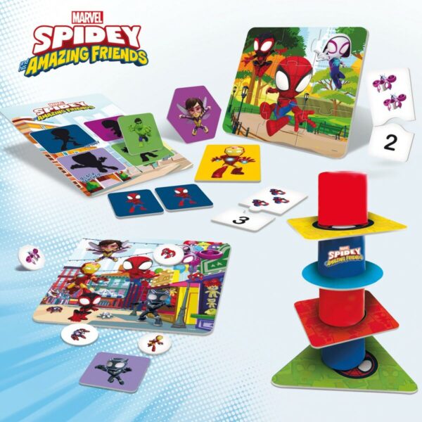 Educational Game Spidey 24,5 x 0,2 x 24,5 cm (6 Units) 10-in-1 - Image 5