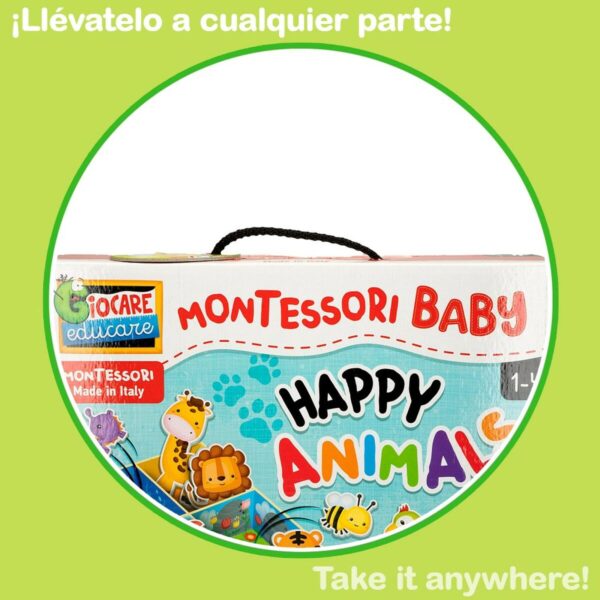 Educational Game Lisciani 26 x 6 x 26 cm animals Montessori method 67 Pieces 6 Units - Image 5