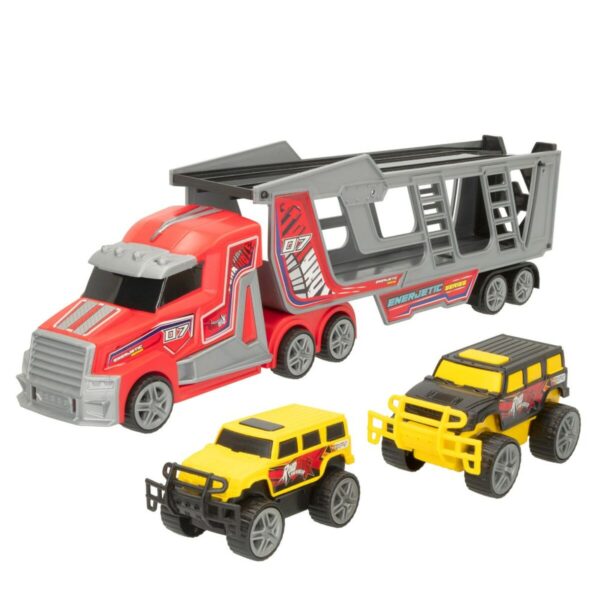 Vehicle Carrier Truck Colorbaby 47 x 13 x 8 cm (4 Units) 3 Pieces Friction - Image 2