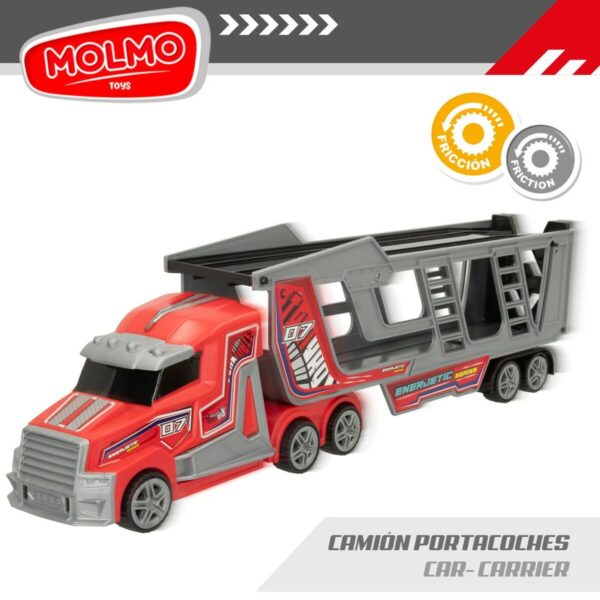 Vehicle Carrier Truck Colorbaby 47 x 13 x 8 cm (4 Units) 3 Pieces Friction - Image 3