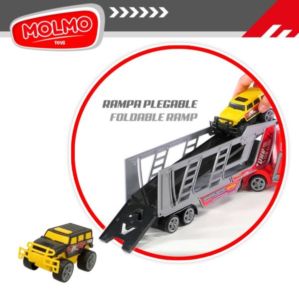 Vehicle Carrier Truck Colorbaby 47 x 13 x 8 cm (4 Units) 3 Pieces Friction - Image 5