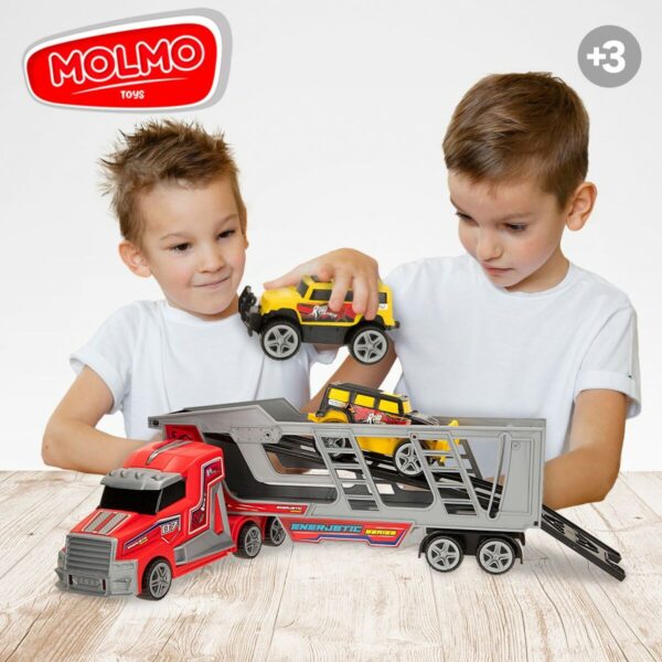 Vehicle Carrier Truck Colorbaby 47 x 13 x 8 cm (4 Units) 3 Pieces Friction - Image 6