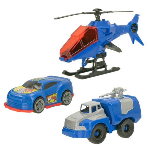Set of cars Colorbaby 20 x 12 x 8,5 cm 6 Units 3 Pieces Police Officer - Image 3