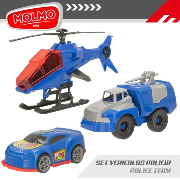 Set of cars Colorbaby 20 x 12 x 8,5 cm 6 Units 3 Pieces Police Officer - Image 4