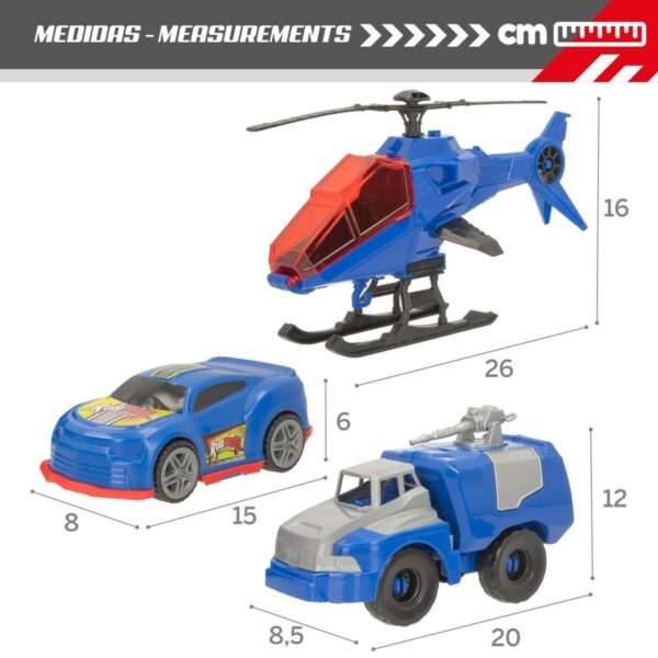 Set of cars Colorbaby 20 x 12 x 8,5 cm 6 Units 3 Pieces Police Officer - Image 8
