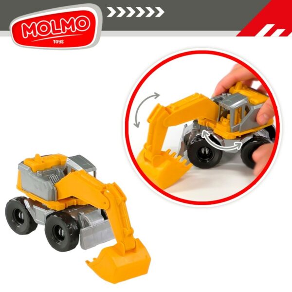 Construction Vehicles Colorbaby 31 x 41 x 9,5 cm (4 Units) 3 Pieces - Image 5