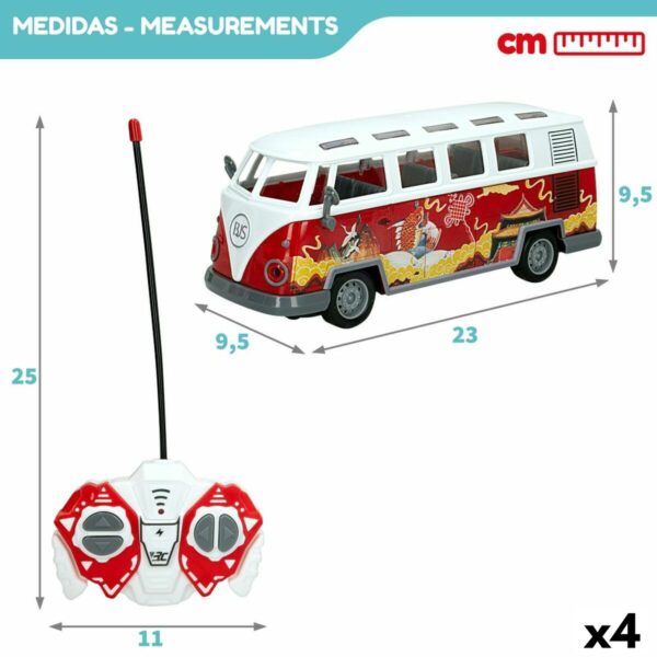 Remote-Controlled Car Speed & Go 1:30 23 x 9,5 x 9,5 cm Bus 4 Units - Image 2