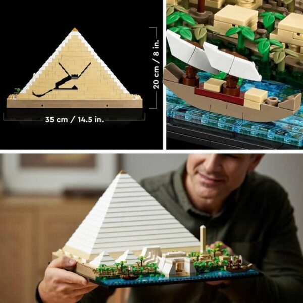 Playset   Lego 21058 Architecture The Great Pyramid of Giza         1476 Pieces - Image 5