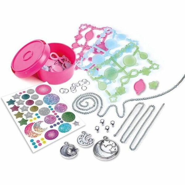 Bracelet and Necklace Making Kit Clementoni My Moonlight Pendants Aluminium Natural rubber Plastic - Image 4