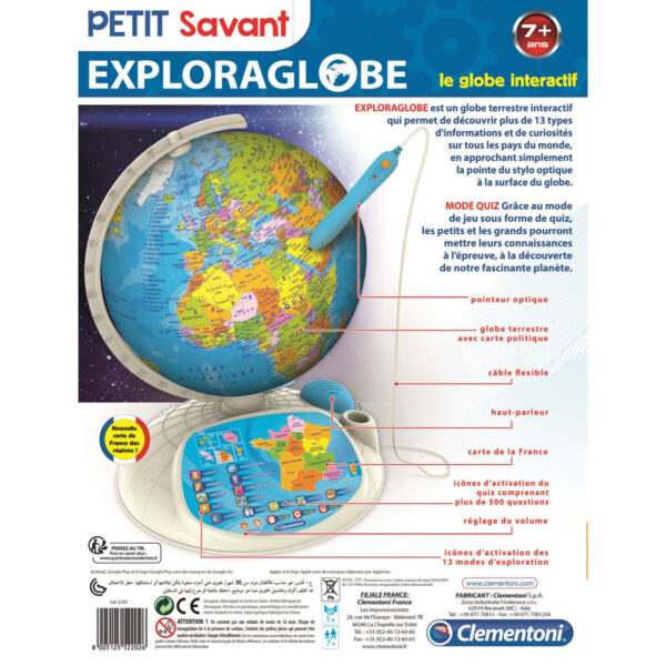 Interactive Earth Globe Clementoni Plastic FR - Image 4