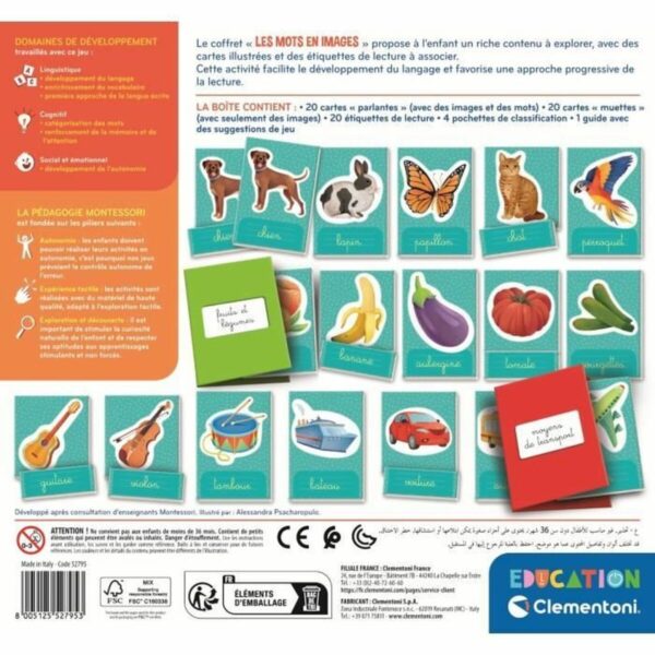Educational Game Clementoni Les mots en images (FR) - Image 2